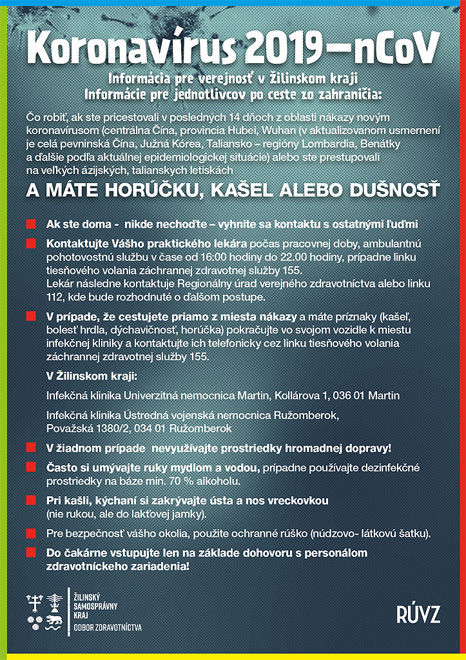 Leták, Koronavirus 2019 ncov